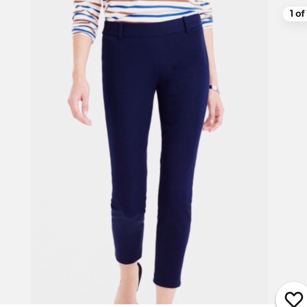 NWOT J. Crew Women's Cropped Navy Pants